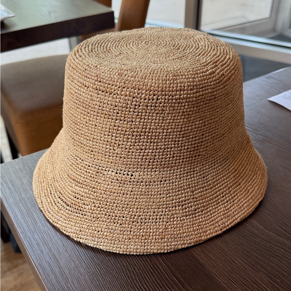 Lack Of Color Inca Straw Tan Bucket Hat Large 59cm NWT